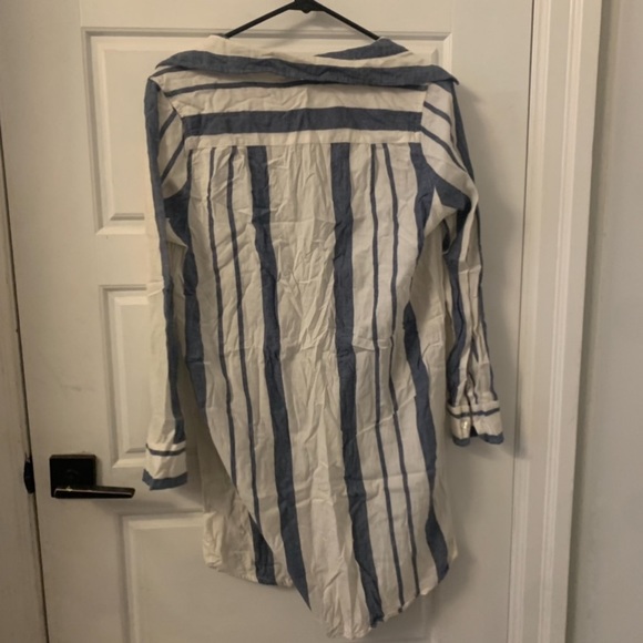 Striped Shirt Dress - Picture 2 of 3